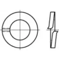 Toolcraft 105676 Fjederring Indvendig diameter: 14.2 mm DIN 127 Fjederstål Galvaniseret 100 stk