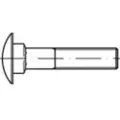 Toolcraft 1061497 Runde, flade skruer M6 90 mm Firkant DIN 603 Rustfrit stål A4 10 stk
