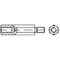 Toolcraft Sekskant-afstandsbolte 45 mm Galvaniseret stål 149971 100 stk