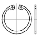 Toolcraft 107801 Sikringsringe Indvendig diameter: 7.2 mm Udvendig diameter: 16.2 mm DIN 472 Fjederstål 200 stk
