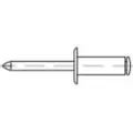 Toolcraft 160316 Åben blindnitte (Ø x L) 4 mm x 8 mm Aluminium Stål 500 stk