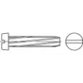 Toolcraft 141715 Pladeskruer M4 25 mm Kærv DIN 7513 Stål Galvaniseret 1000 stk
