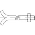 Toolcraft 108097 Stenskruer M12 160 mm Udvendig sekskant DIN 529 Stål Galvaniseret 25 stk