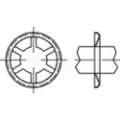 Toolcraft 159386 Aksel-klemmeringe Udvendig diameter: 25 mm 88122 Fjederstål Bruneret 250 stk