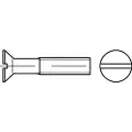 Toolcraft TO-6867126 Undersænkede skruer M4 45 mm Kærv Stål verzinkt 1000 stk