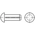 Toolcraft TO-6865950 Halvrundt rillet søm Messing 200 stk