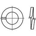 Toolcraft TO-6854070 Fjederring Indvendig diameter: 4 mm DIN 127 Fjederstål verzinkt 1000 stk