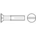 Toolcraft TO-5450097 Undersænkede skruer M2,5 18 mm Kærv DIN 963 Messing 200 stk