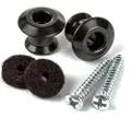 Dunlop Straplok Dual Design Strap Buttons Black