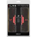 PNY Anarchy X - DDR4 - sett - 16 GB: 2 x 8 GB - DIMM 288-pin - 3200 MT/s / PC4-25600 - CL16 - 1.35 V - ikke-bufret - ikke-ECC - rød
