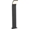 QAZQA Moderne utendørs stolpelampe antrasitt 60 cm inkl. LED IP54 - Litt