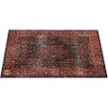 Drum N Base Vintage Persian Drum Mat Red and Black 130cm x 90cm