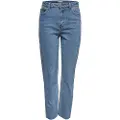 ONLY Emily High Waist Straight Raw Crop Ankle Mae07 Jeans