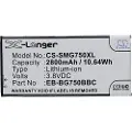 24hShop Batteri for SmartPhone, mobil for Samsung SM-G750, SM-G750A, SM-G750F og andre.