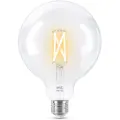 Wiz Smart Led Bulb White Clear G125 E27 Dimmable, 6.5w-60w Power