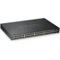 Zyxel GS1920-48HPv2 - Switch - smart - 48 x 10/100/1000 (PoE+) + 4 x combo Gigabit SFP + 2 x Gigabit SFP - monterbar på stativ - PoE+ (375 W)