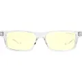 Gunnar Optiks Optiks Cruz Kids Large, Unisex, Rektangel, Klassisk, Gjennomsiktig, Nylon-polymer, Rav