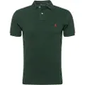 Ralph Lauren for man. 710795080018 Slim fit pique polo shirt green (S), Casual, Cotton, Short sleeve