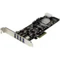 StarTech.com Pcie 4-porters Usb 3.0 Sata Molex Uasp Pci-e-utvidelseskort