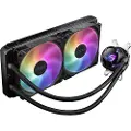 Asus ROG STRIX LC II 280 ARGB - Væskekjølesystem for prosessor - (for: LGA1156, LGA1366, LGA1155, LGA2011, LGA1150, LGA2011-3, LGA1151, AM4, LGA2066, TR4, LGA1200) - aluminium med kobberbasis - 140 mm