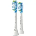 Philips Sonicare C3 Premium HX9042 Plaque Control - Ekstra tannbørstehode - for tannbørste - hvit (pakke med 2)