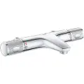 GROHE Grohtherm 1000 Performance, Krom, Metall, Vegg, Roterende ventiler, Dobbel, 1/2