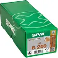Spax 8,0X200/100 FZB konstruktionsskrue med flad rundt hoved torx - (50 stk.)