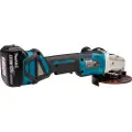 Makita DGA519RTJ - Vinkelsliper - trådløs - 125 mm - 2 batterier - 18 V