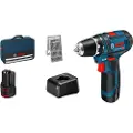 Bosch GSR 12V-15 PROFESSIONAL BORE-/SKRUEMASKINE MED 2X