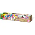 SES Creative Eco fingerpaint trendy, Blå, Rosa, Fiolett, Gult, Ikke giftig, Vaskbar, Glutenfri, 110 ml