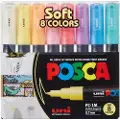 Taidepiste marker sæt Soft Colors PC-1M 8 ass.