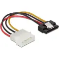 DeLOCK - Strømadapter - SATA-strøm (hann) til 4-pin intern strøm (hann) - 12 cm