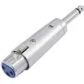 Omnitronic 30226400, 3-pin XLR, 6,3 mm, Sølv