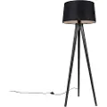 QAZQA Stativ svart med linjskjerm svart 45 cm - Tripod Classic