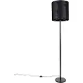 QAZQA Moderne gulvlampe med svart skjerm 40 cm - Simplo