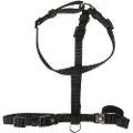 Trixie Premium H-sele, XS–S: 30–44 cm/10 mm, sort