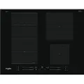Whirlpool WF S9365 BF/IXL, Sort, Innebygget, 65 cm, Sonebasert induksjon, Glass-keramikk, 4 zone(s)