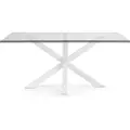 Kave Home Kave HomeSpisebord Argo 160 cm, stålbenTransparentSpisebordFra Homeroom