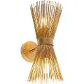 QAZQA Art Deco vegglampe gull 2-lys - Broom