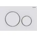 Geberit 115.882.JT.1, Spolplatta, Vit, Krom, Geberit, 246 mm, 12 mm, 164 mm