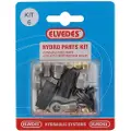 Elvedes M8x1 + Banjo Hydraulisk Delsett