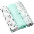 Babyono Pakke Med 3 Bambusmusselin 70x70 Cm