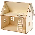 Adlibris Sett-sammen-selv dukkehus, H: 25 cm, str. 18x27 cm, 1 stk.
