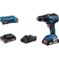 Bosch GSR Professional 18V-55 - Drill/driver - trådløs - 2 hastigheter 13 mm - 55 N·m - 2 batterier