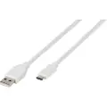 Vivanco - USB-kabel - 24 pin USB-C (hann) til USB-type A (hann) - 1.2 m - hvit