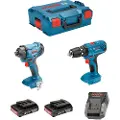Bosch Gsb18v-21+gdr 18v-160+2x2.0ah+l-boxx Elektrisk Skrutrekker