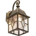 QAZQA Smart romantisk utendørs vegglampe bronse inkl. Wifi A60 - London