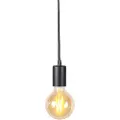 QAZQA Smart pendellampe svart inkl. WiFi G95 - Facil