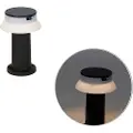 QAZQA Stående utelampe sort inkl. LED med dimmer IP55 solcelle - Felice