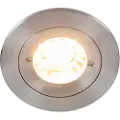 QAZQA Smart innfelt spotlight stål rund IP44 inkl. WiFi GU10 - Xena